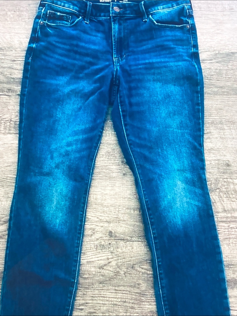 Old Navy Women's Blue Skinny Jeans - Faded Indigo Wash